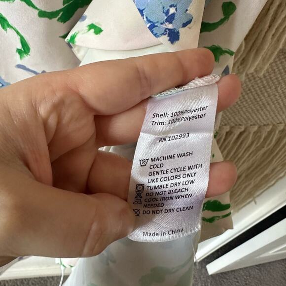 Prabal Gurung Floral Side Ruffle Dress - Picture 4 of 8